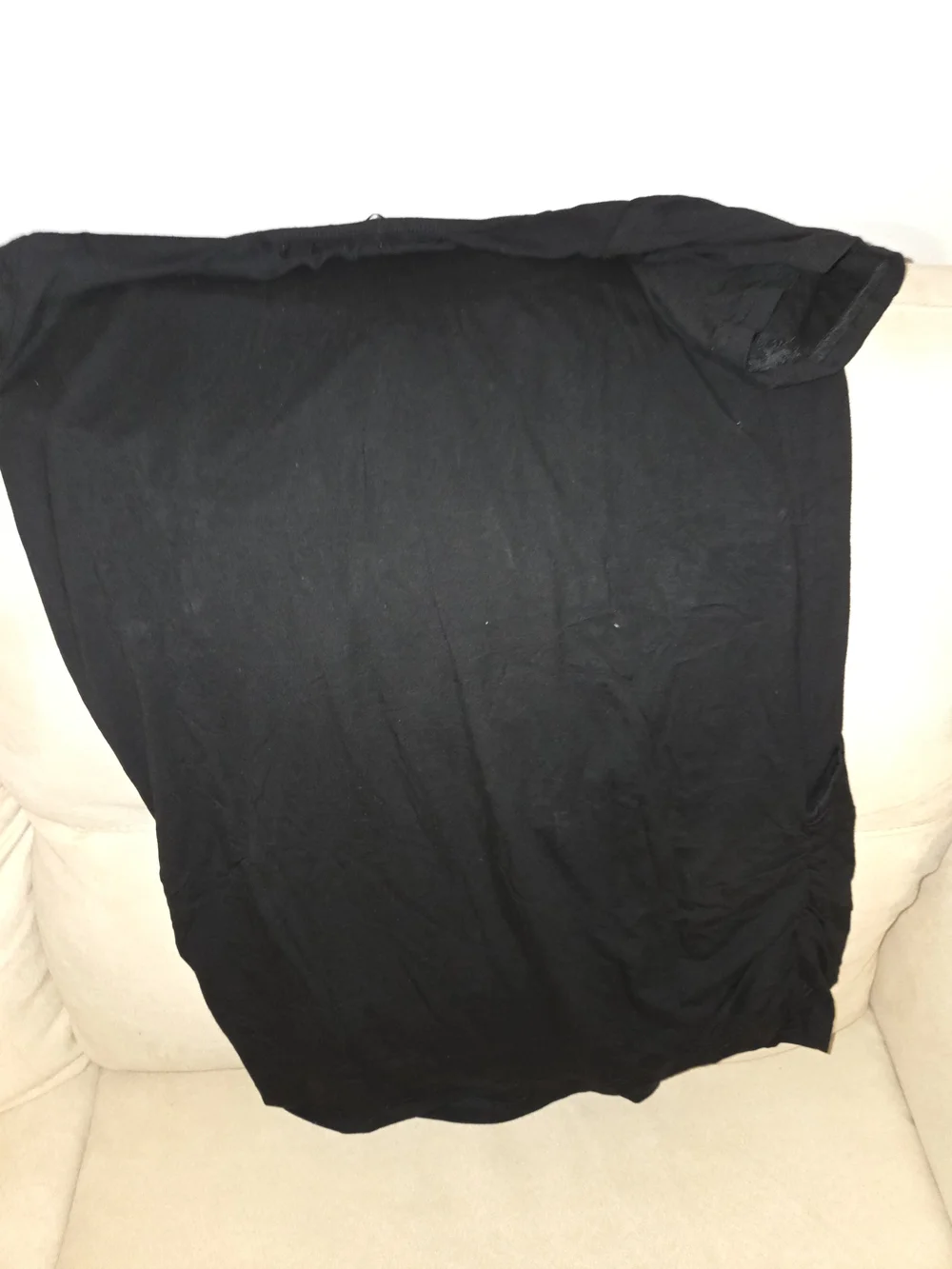 Smallshow Black Nursing Pajama Top - Comfortable Rayon Blend, Size Small